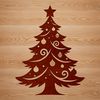 A festive Christmas tree illustration in vector format.
