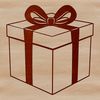 A simple vector design of a gift box with a lid, ideal for crafting and DIY projects.