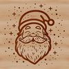 Jolly Santa Claus Vector Art A digital illustration of a jolly Father Christmas figure in a red suit with a white beard.