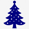 A minimalist illustration of a Christmas tree in a digital format, suitable for various uses.