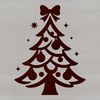 A digital representation of a traditional Christmas tree, suitable for design and crafting projects.