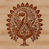 Christmas Turkey Silhouette Design An outline vector graphic design of a farm animal, commonly associated with Christmas celebrations.