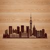 Skyline Design SVG File City skyline illustration in vector format, suitable for commercial or personal projects