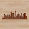 City skyline illustration created as a vector graphic.