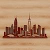 Beautiful Metropolitan Area SVG A detailed illustration of a city skyline with tall skyscrapers and bustling streets.