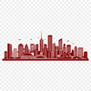City Skyline Illustration Vector Graphics Free Download A city skyline illustration created as a vector graphic file suitable for various design applications.