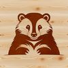 Wildlife Illustration: SVG Graphic A high-quality SVG graphic featuring an image of a wild animal.