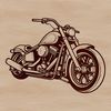 A high-resolution SVG illustration of a motorcycle with sleek design features.
