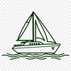 Beautiful Boat Clip Art Illustration A detailed illustration of a boat in vector format for various design applications.