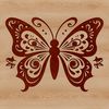 Beautiful Butterfly Graphics A vector graphic of a realistic butterfly with delicate wings and details.