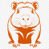 Free Capybara Clip Art SVG Download A vector graphic representation of a capybara, designed for use in various creative projects.