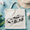 Racing Car Vector Illustration A sleek racing car designed in vector format for cutting machines like Cricut or laser cutter use.