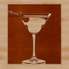 A digital illustration of a cocktail in a glass, suitable for vector art projects.