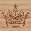 Beautiful Crown Design SVG File A customizable crown design suitable for various cutting machines and stencils.
