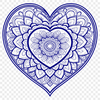 Geometric Heart Pattern Design A geometric design featuring interconnected patterns forming a heart shape, suitable for digital art and craft projects.