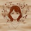 Heartful Female Illustration An illustration of a woman surrounded by heart shapes.