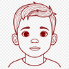 Little Boy Silhouette Clip Art A boy in casual clothing, suitable as clip art for various designs.