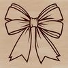 Curved Bow Vector Art A simple bow design made from bold lines and curves.
