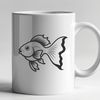 Beautiful Aquatic Friend A small aquatic animal with orange and white scales in a bowl.
