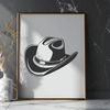 Western Chic Hat Design A classic cowboy hat design, suitable for vector art projects.