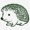 Spiky Mammal Vector Illustration A small, spiny mammal with a rounded body and short legs, suitable for vector art and commercial or personal use.