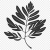 A high-quality digital illustration of a single green leaf with detailed veins.