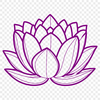Free Vector Lotus Design A detailed illustration of the lotus flower, a symbol often associated with various Eastern religions.