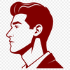 Male Vector Graphic Illustration A digital representation of a male figure created using vector graphics.