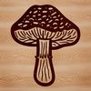 Vector Mushroom Illustration Free to Download A graphic representation of a mushroom suitable for digital design and printing applications.