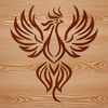 Vector Phoenix Design Download An illustration of a phoenix, a legendary bird from ancient mythologies, created as a vector design for various uses.