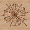 A detailed vector illustration of a spider web, suitable for cutting machines like Cricut or laser cutters.
