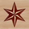 Vector Star Design Icon A stylized star symbol in vector format for various design applications.