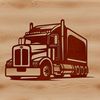 A high-resolution digital image of a semi truck, suitable for editing and customization in various design software.
