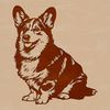 Cute Sitting Welsh Corgi SVG Image A vector illustration of a sitting Welsh Corgi dog, suitable for personal or commercial use as clip art.