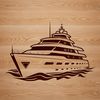 Classic Sailboat Design Vector Art An SVG design of a classic sailboat with clean lines and simple shapes.