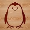 An SVG representation of an adorable penguin design for digital applications.