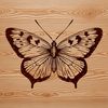 Colorful Winged Beauty for Clip Art and Design A colorful butterfly illustration with detailed wings in vector format.