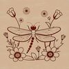 A colorful dragonfly illustration with intricate details, suitable for vector graphics and cutting machine designs.