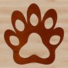 Paw Print Design Vector Art Animal paw print design in vector format, suitable for various cutting machines and digital art applications.