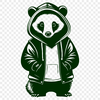 A realistic illustration of a badger in a neutral color palette, suitable for various designs.