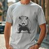 South American Rodent Vector Graphic A rodent with webbed feet, native to South America.