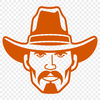 Western illustration of a lone cowboy A detailed illustration of a cowboy in western attire.