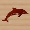 Whimsical Sea Creature SVG An SVG vector design featuring a wild marine mammal, specifically a dolphin.