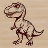 SVG graphic of a stylized dinosaur for digital design projects.