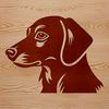 Free Vector Dog Head Illustration A digital illustration of a Dachshund's head from various angles.