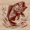 Fin-tastic Crappie Illustration A detailed vector illustration of a Crappie fish in its natural habitat.