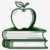 Vector Apple Book Illustration for Education A digital illustration of a student's tablet featuring the Apple Book logo in a vector format.
