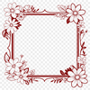 Vector frame design suitable for cutting machines like Cricut or laser cutters.