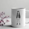 Girl SVG Clip Art Design A digital illustration of a young girl, suitable for vector graphics design.