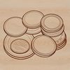 Money Icons Collection Vector illustration of various coins, ideal for graphic design and crafting projects.